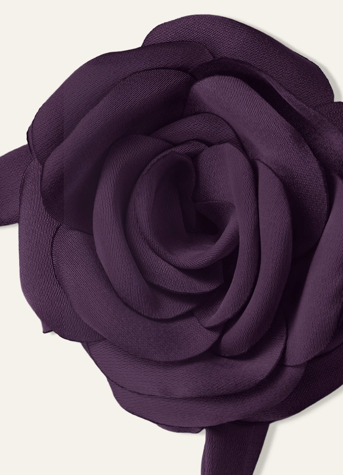 Matching Color Chiffon Rose Flower Rope Necklace — Plum — 图 108/200