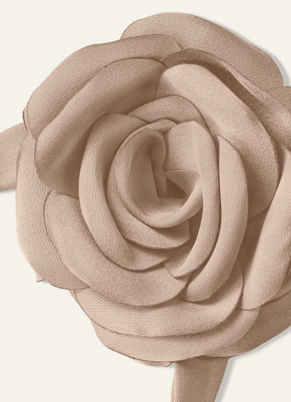 Matching Color Chiffon Rose Flower Rope Necklace — taupe — 图 117/200