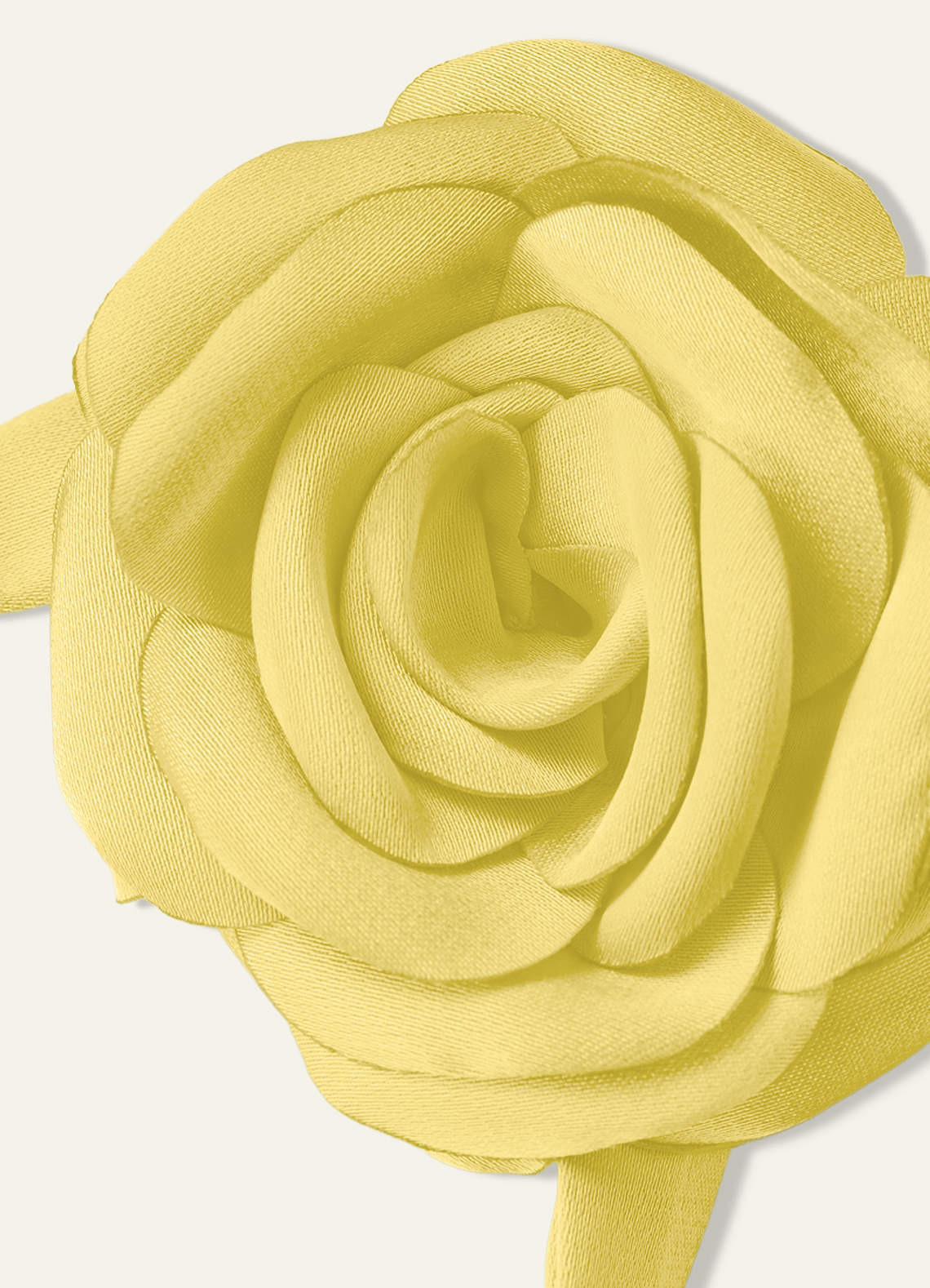 Matching Color Chiffon Rose Flower Rope Necklace — Canary — 图 116/200