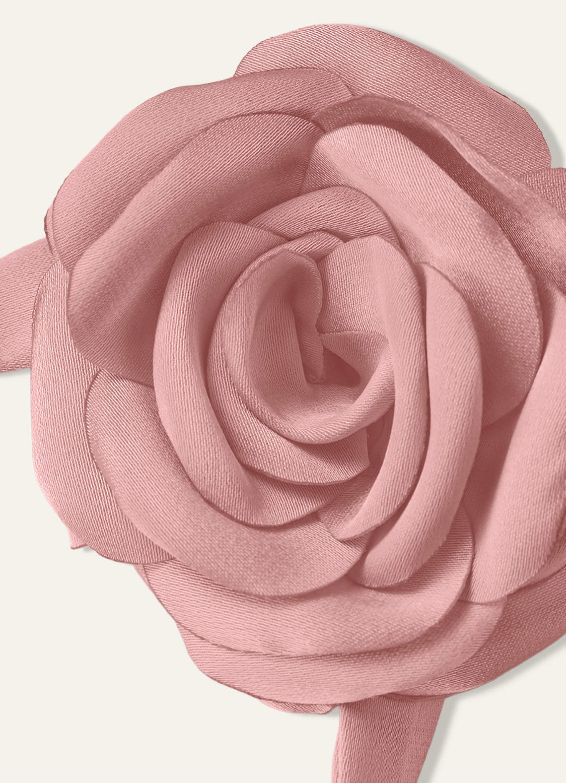 Matching Color Chiffon Rose Flower Rope Necklace — Dusty Rose — 图 100/200