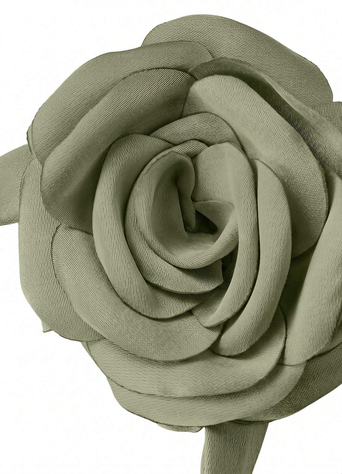 Matching Color Chiffon Rose Flower Rope Necklace — Pistachio — 图 86/200