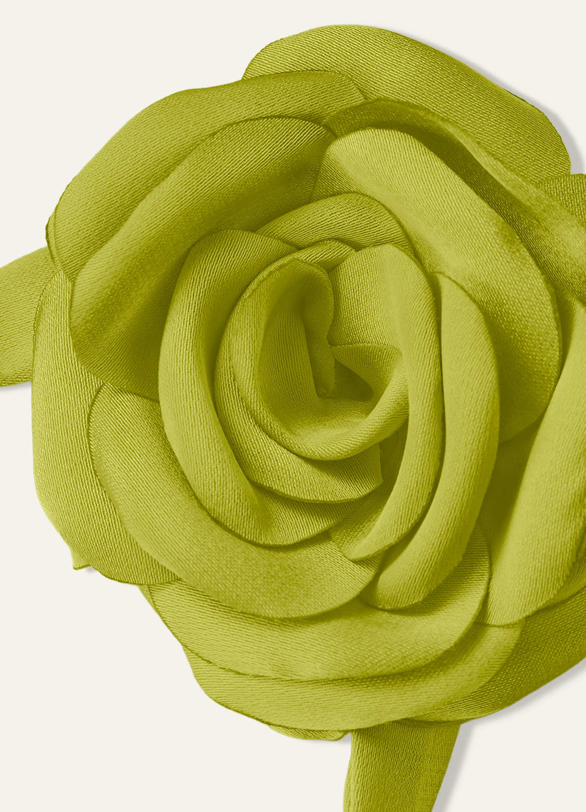 Matching Color Chiffon Rose Flower Rope Necklace — Lemongrass — 图 88/200