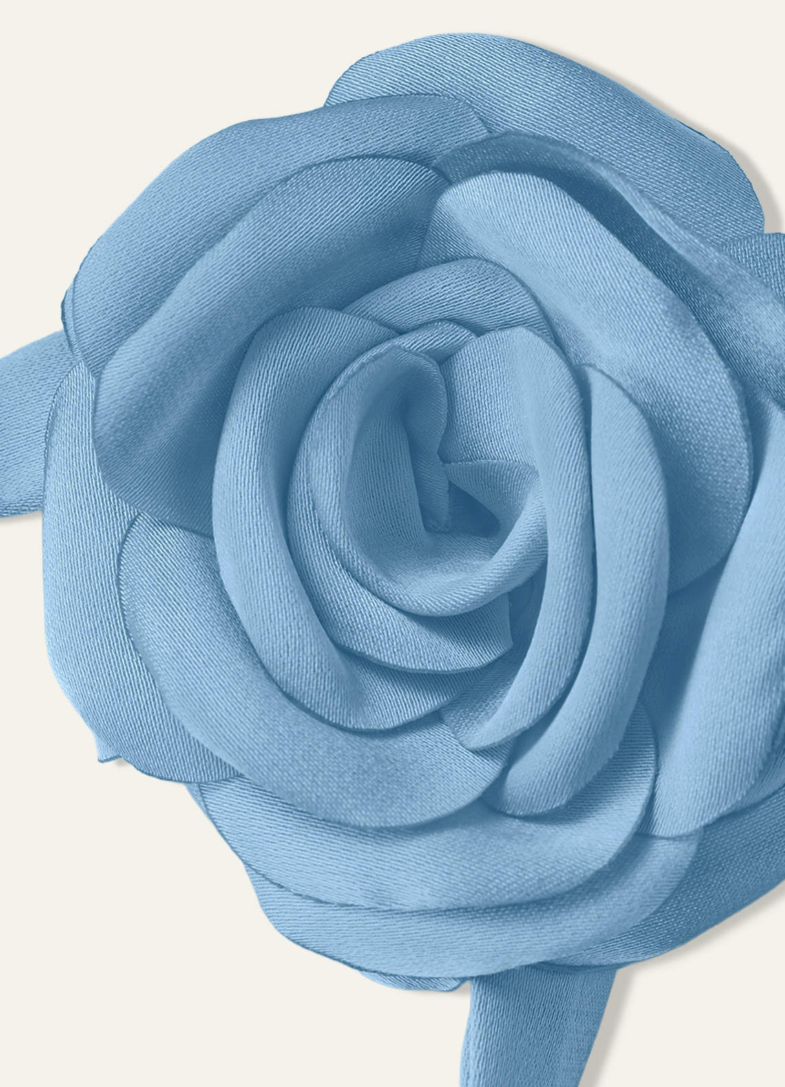 Matching Color Chiffon Rose Flower Rope Necklace — Steel Blue — 图 94/200