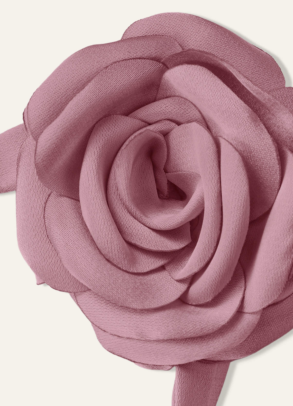 Matching Color Chiffon Rose Flower Rope Necklace — Vintage Mauve — 图 105/200
