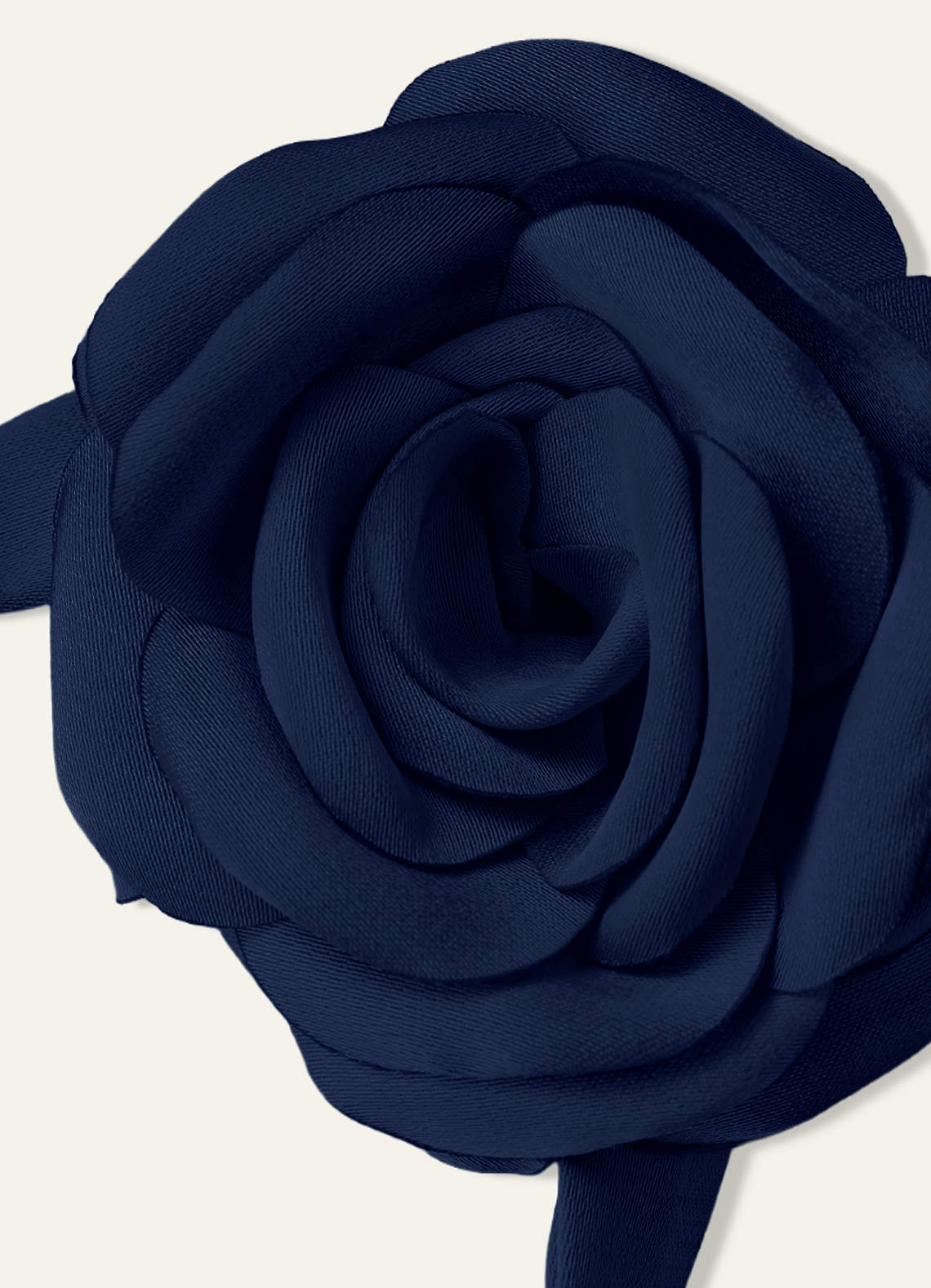 Matching Color Chiffon Rose Flower Rope Necklace — Dark Navy — 图 97/200