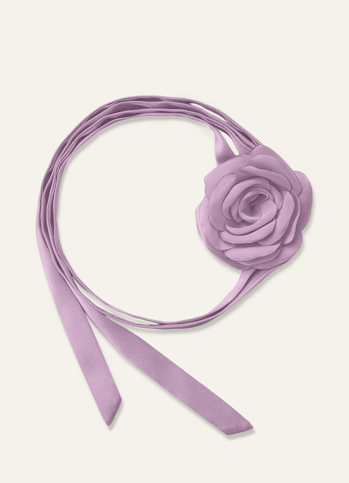 Matching Color Chiffon Rose Flower Rope Necklace — Wisteria — 图 23/200