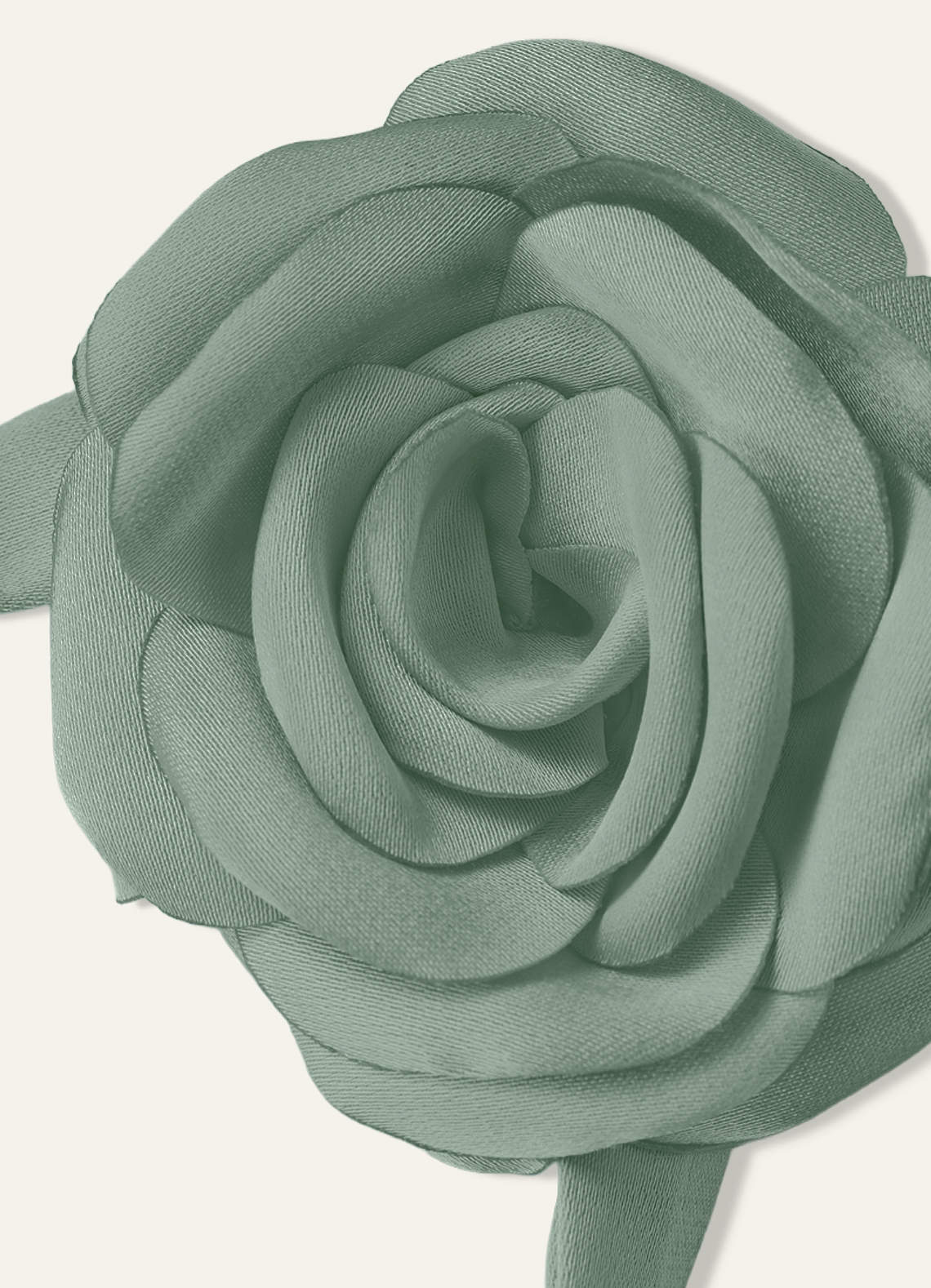 Matching Color Chiffon Rose Flower Rope Necklace — Silver Sage — 图 83/200
