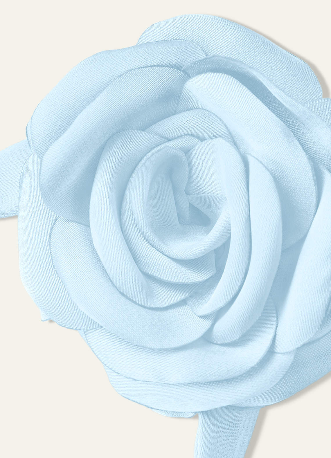 Matching Color Chiffon Rose Flower Rope Necklace — Sky Blue — 图 92/200