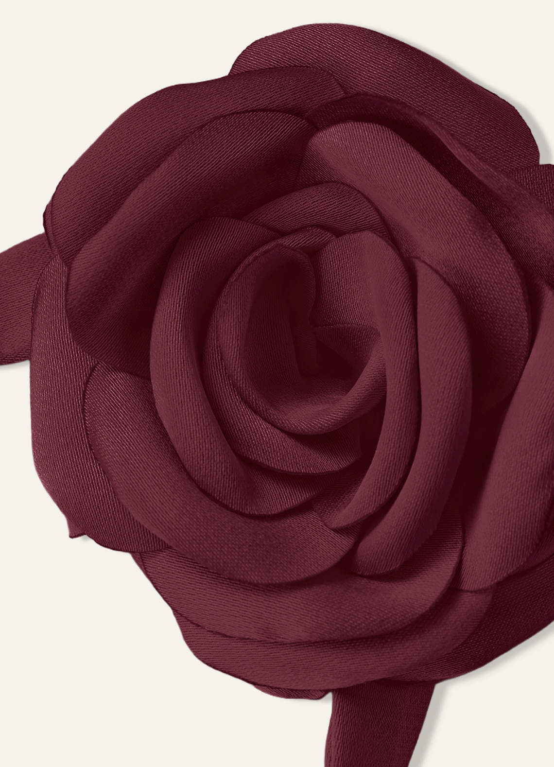 Matching Color Chiffon Rose Flower Rope Necklace — Cabernet — 图 112/200