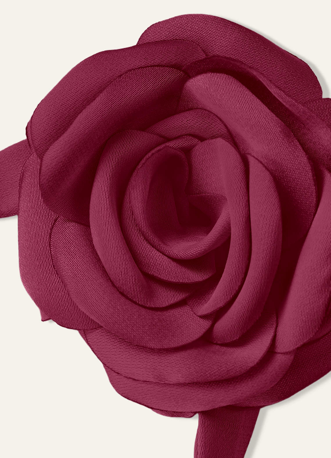 Matching Color Chiffon Rose Flower Rope Necklace — Mulberry — 图 109/200