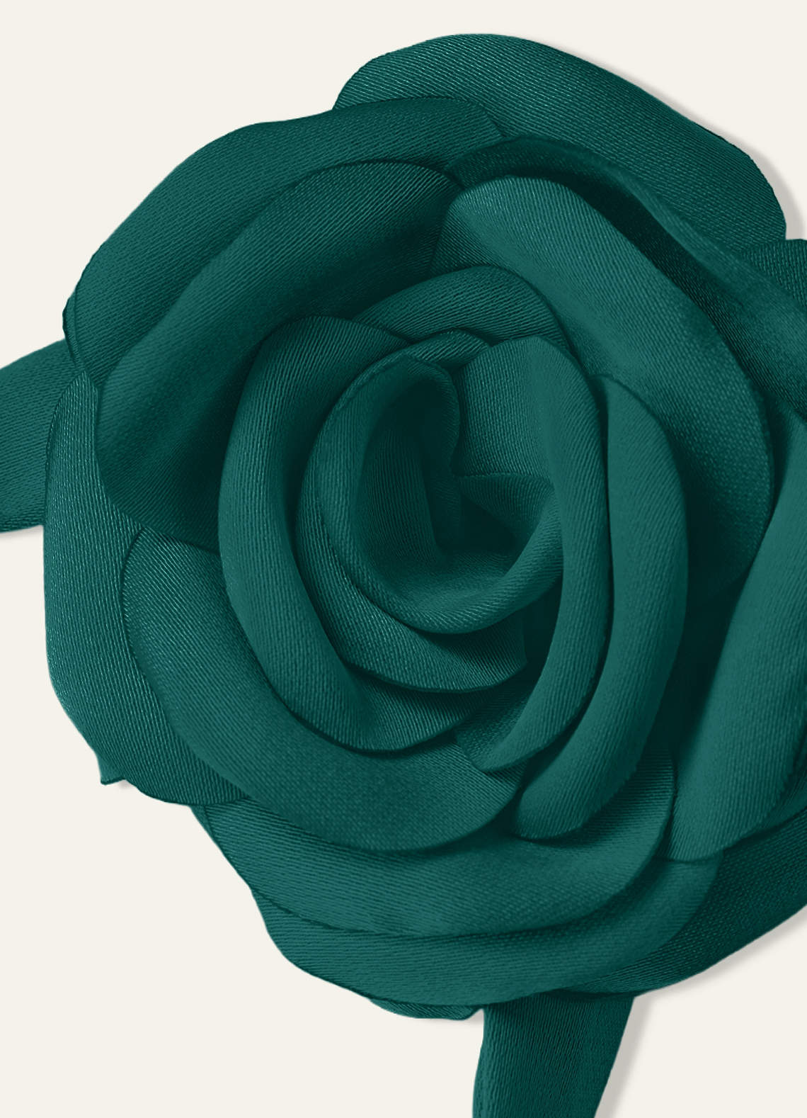 Matching Color Chiffon Rose Flower Rope Necklace — Peacock — 图 90/200