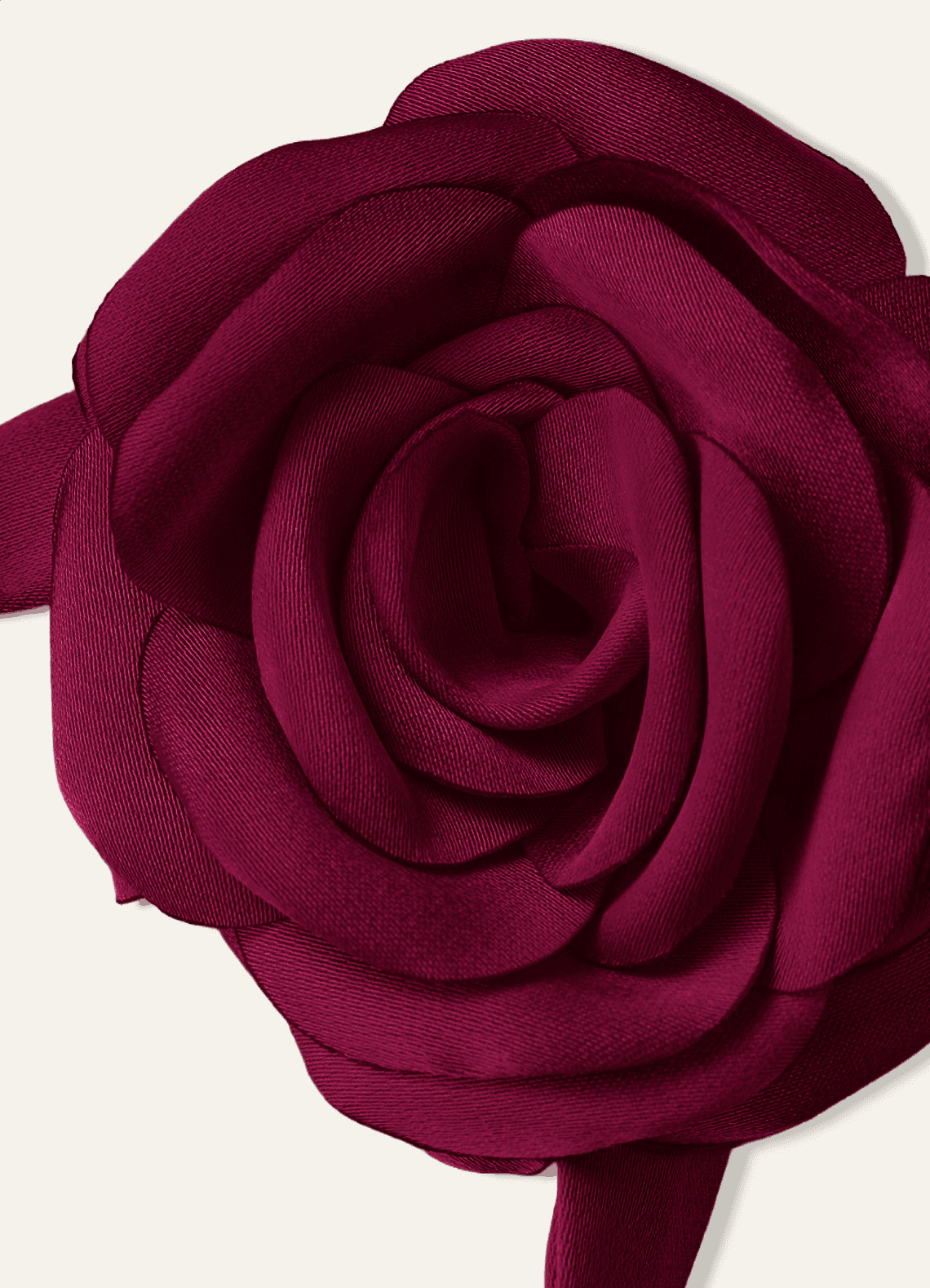 Matching Color Chiffon Rose Flower Rope Necklace — Burgundy — 图 111/200