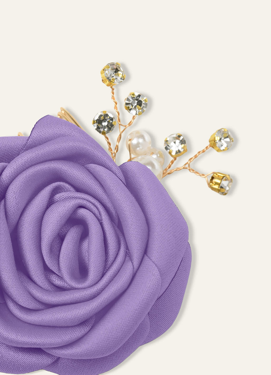 Matching Color Matte Satin Rose Hairpin Set — Tahiti — 图 157/244