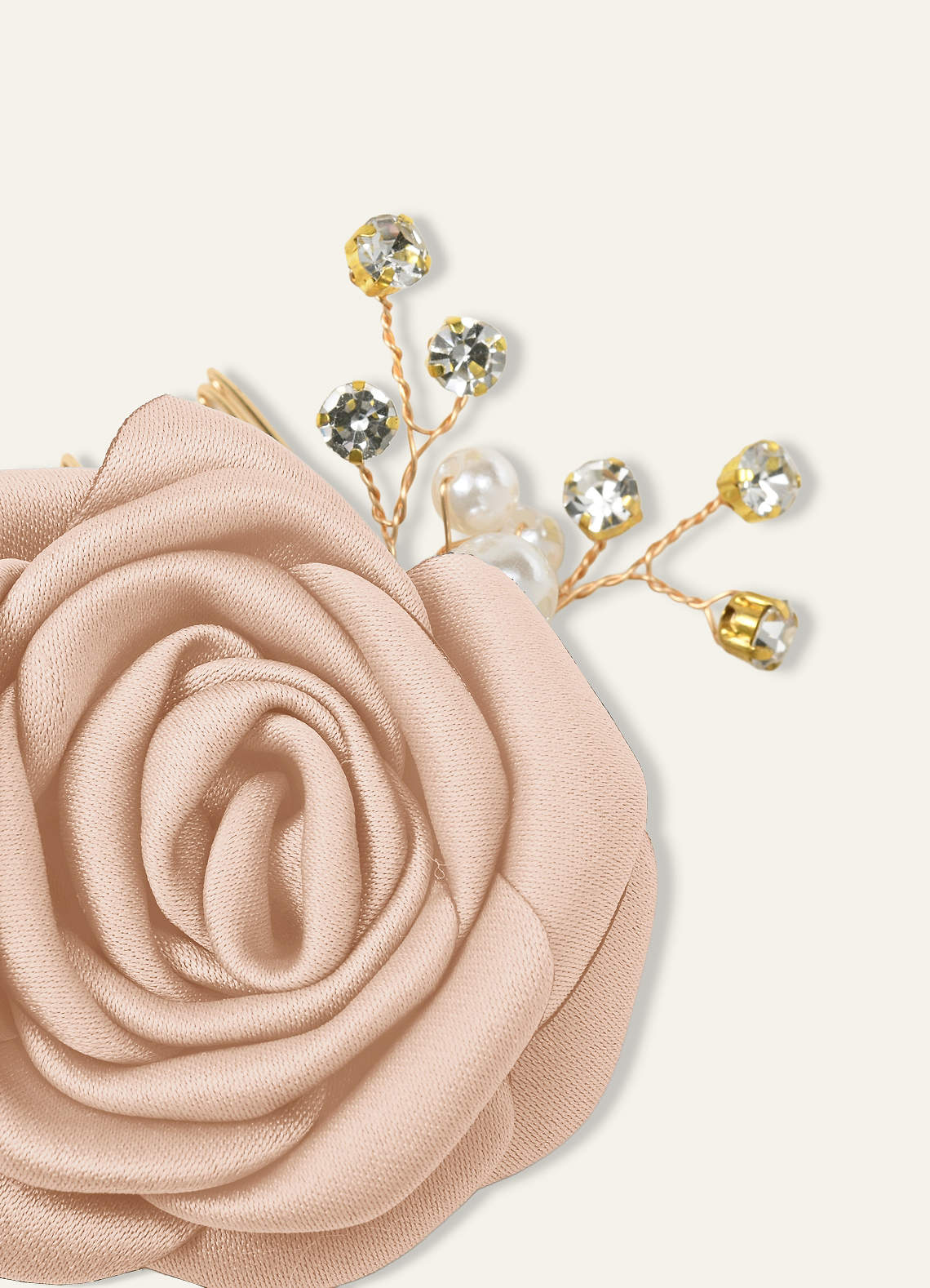 Matching Color Matte Satin Rose Hairpin Set — English Rose — 图 149/244