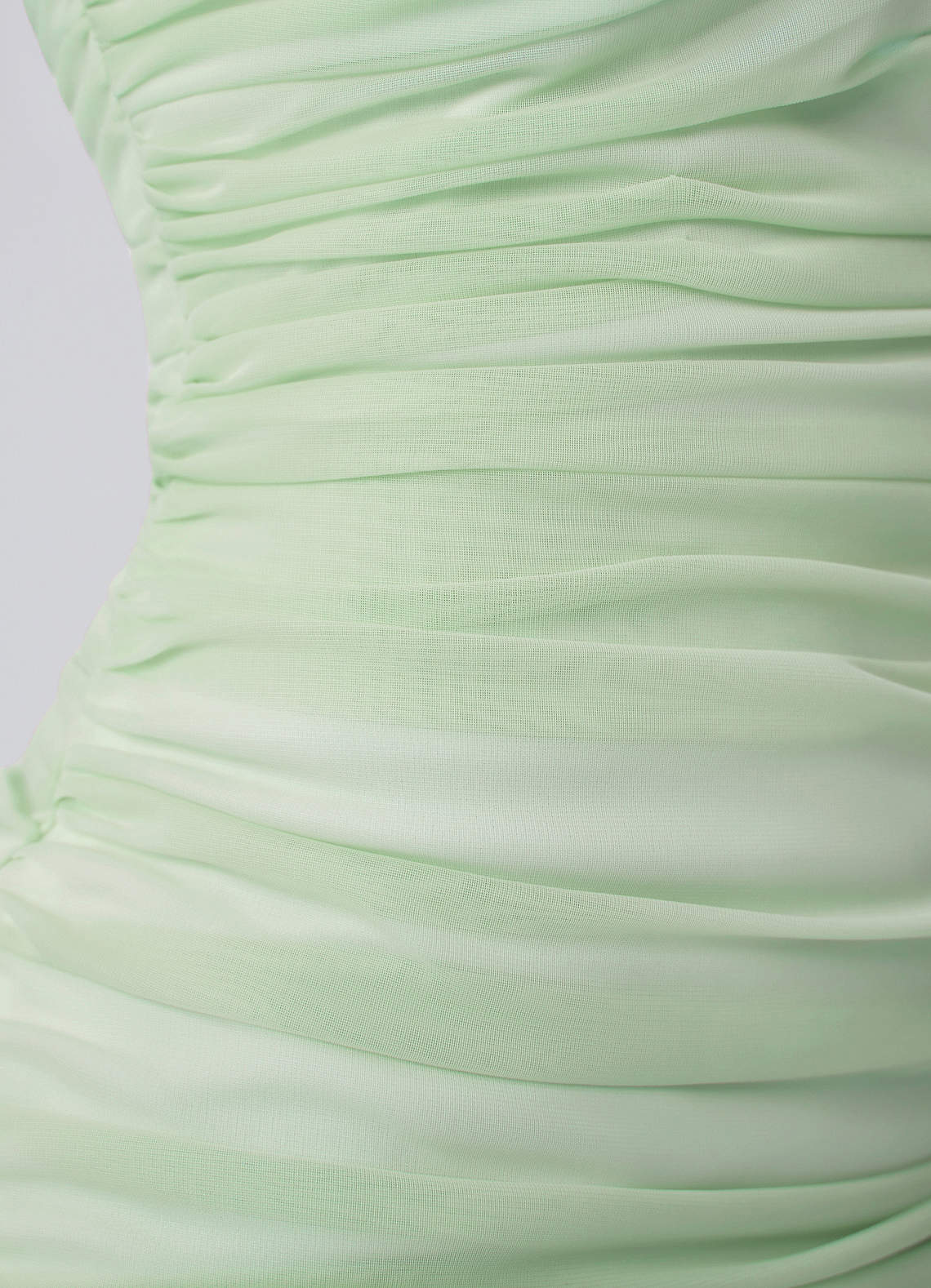 Menaphilo Bodycon Mini Off-the-Shoulder Stretch Mesh Prom Dress in Dusty Green