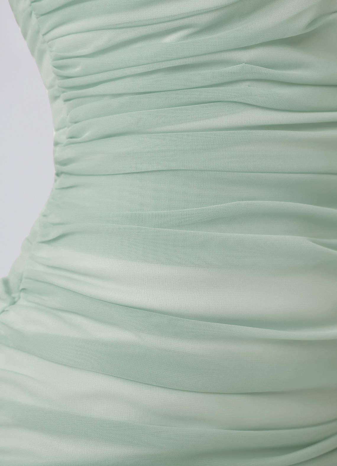 Menaphilo Bodycon Mini Off-the-Shoulder Stretch Mesh Prom Dress in Sage