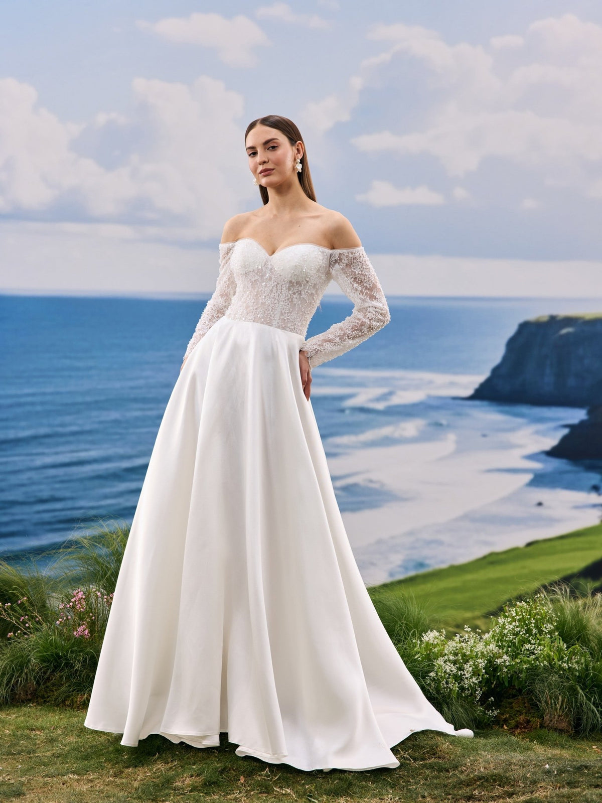 Novelle wedding dress - front view