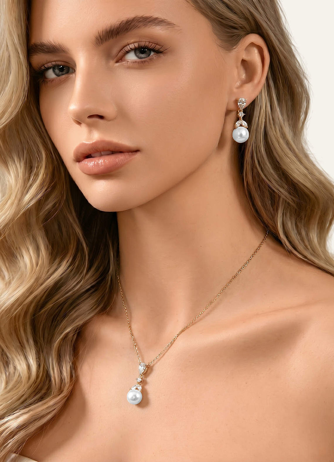 Ocean Pearl Earrings — rose gold — 图 1/12