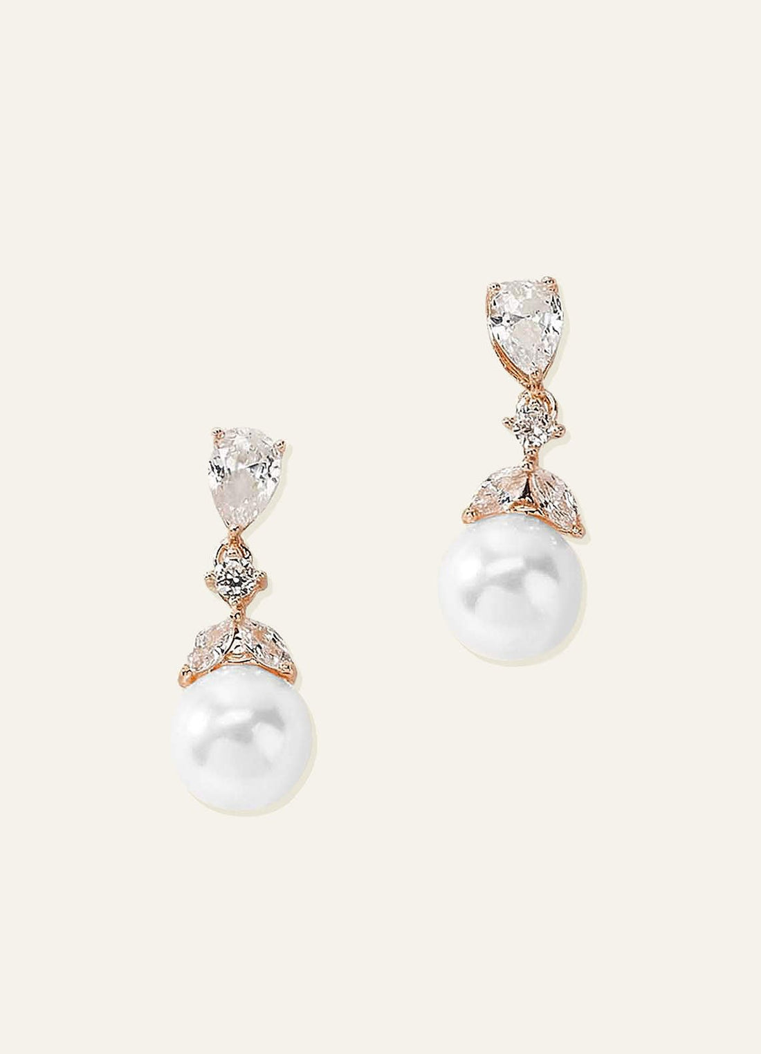 Ocean Pearl Earrings — rose gold — 图 1/12