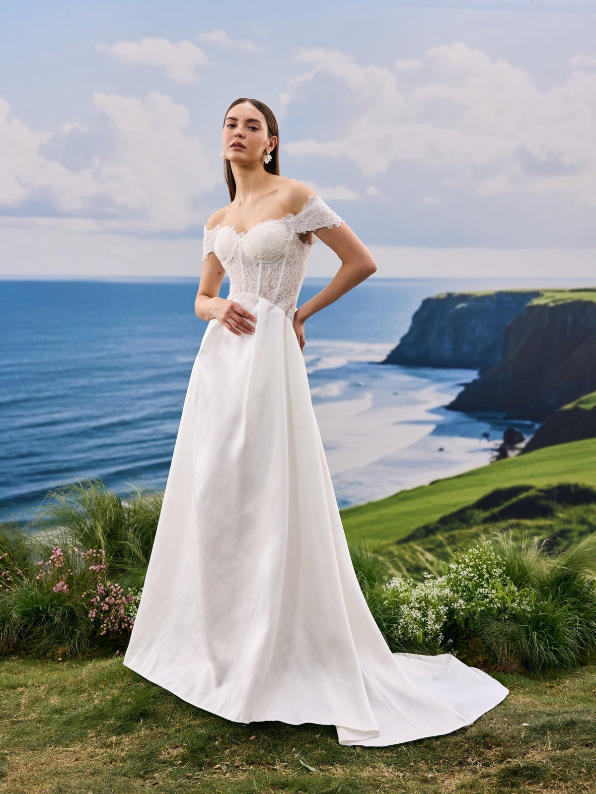 Osyra wedding dress - bridal style view