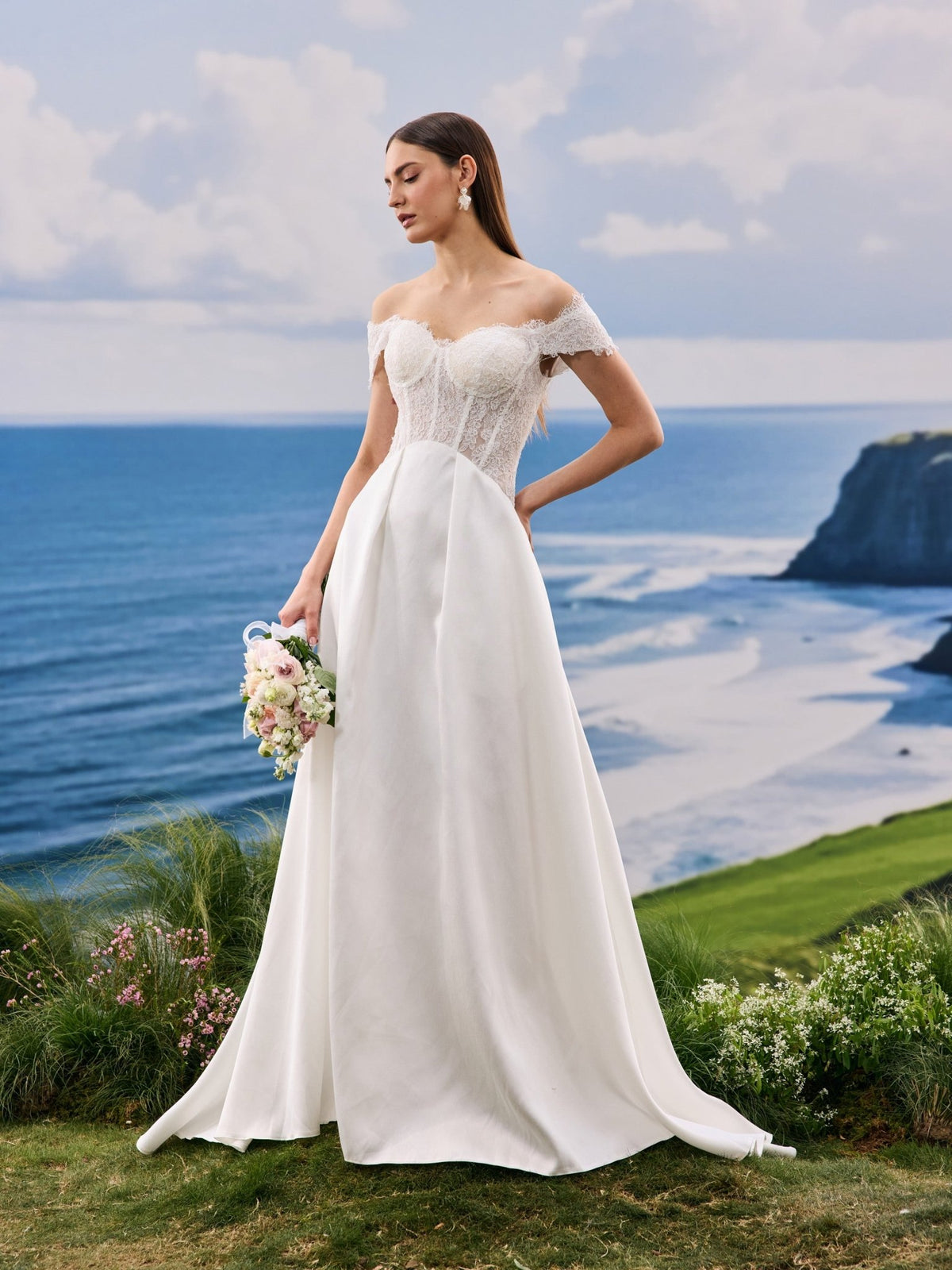 Osyra wedding dress - bridal style view