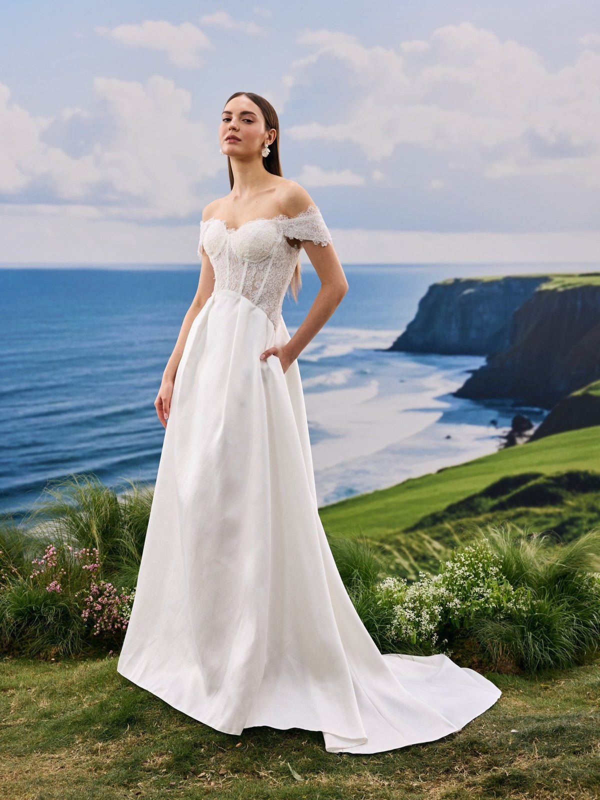 Osyra wedding dress - front view