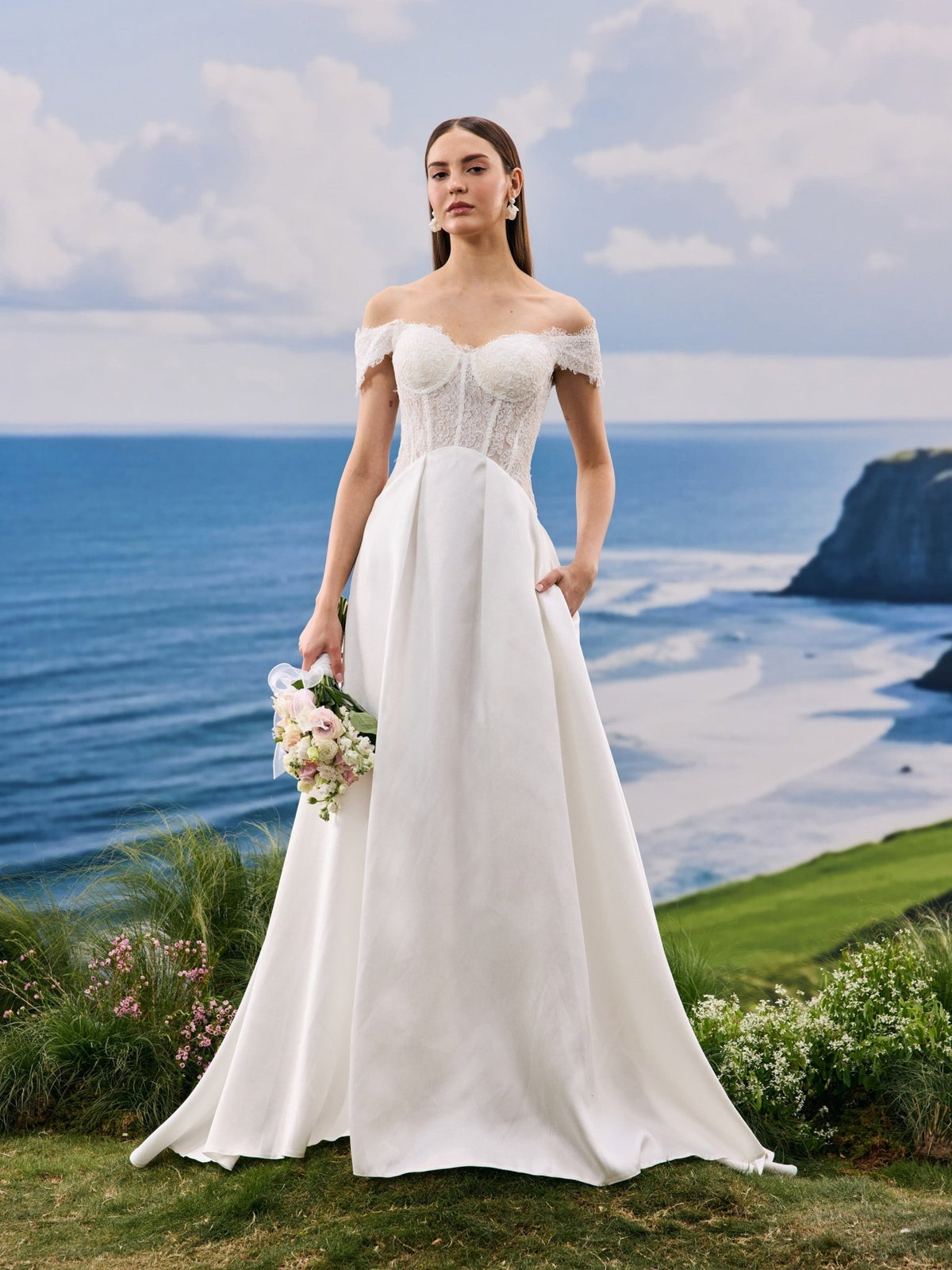 Osyra wedding dress - bridal style view