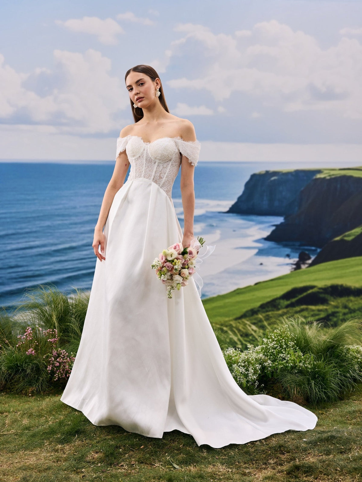 Osyra wedding dress - bridal style view