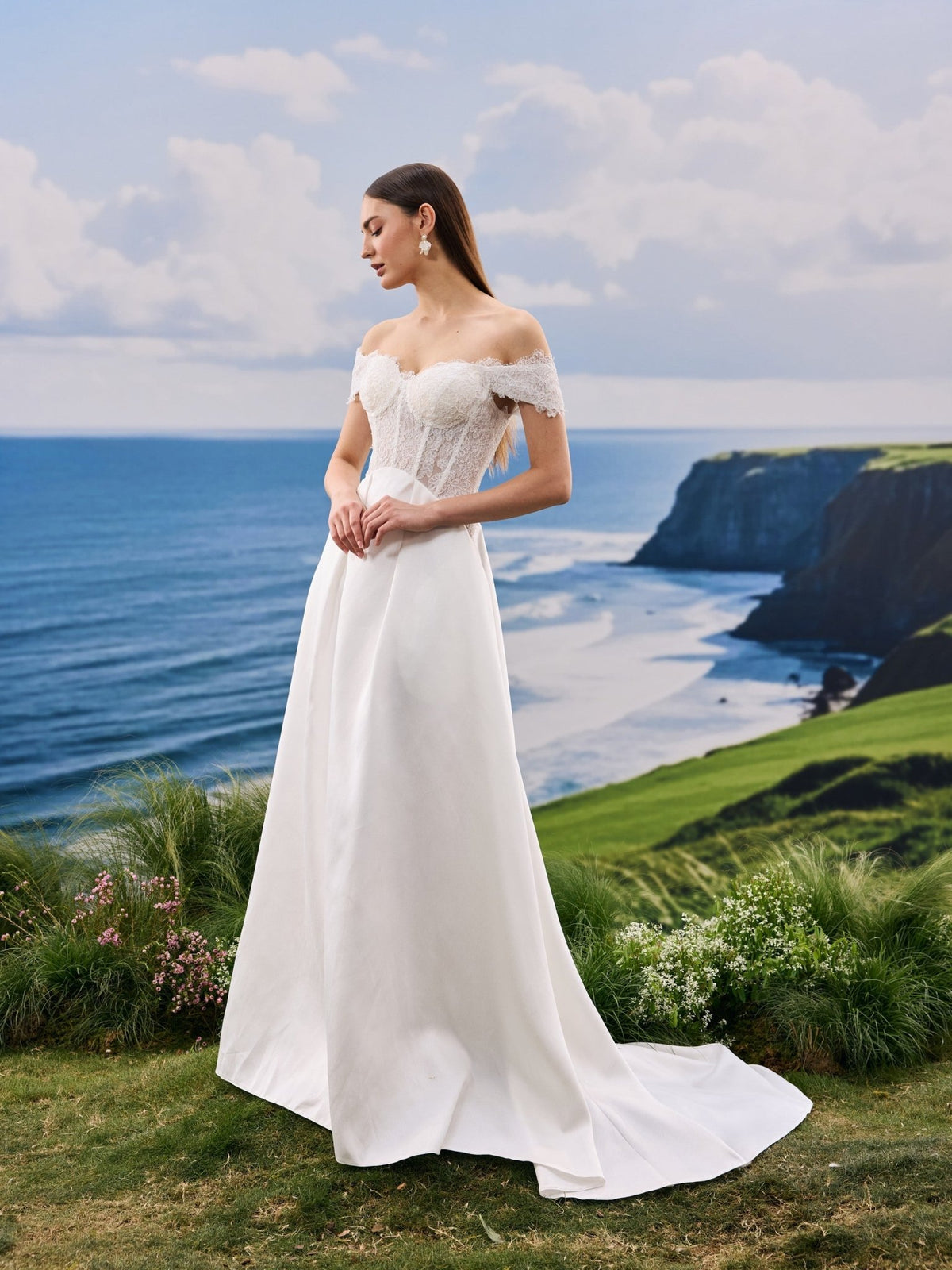 Osyra wedding dress - bridal style view