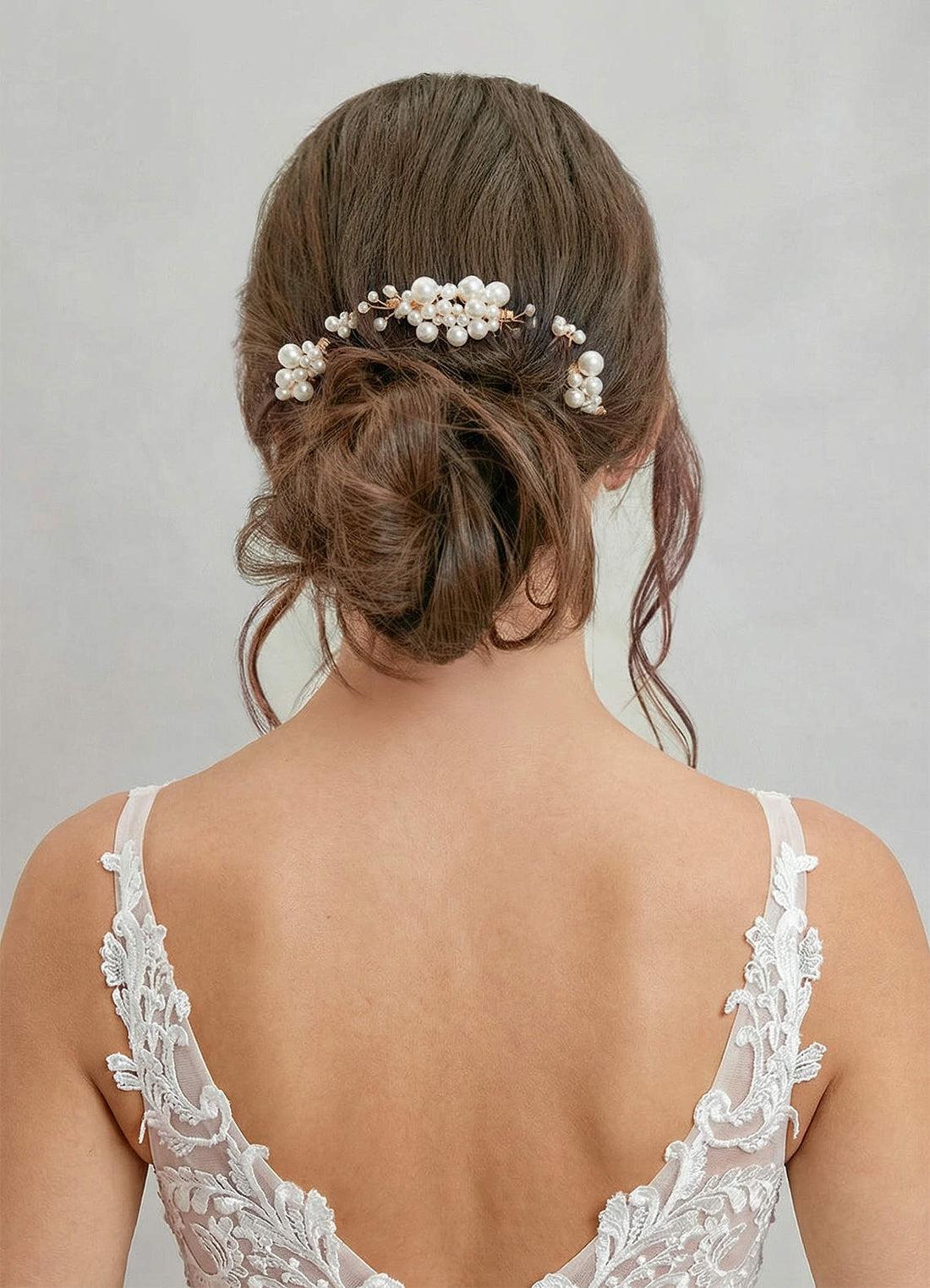 Pearl Gold Hair Comb Set — Gold — 图 1/4
