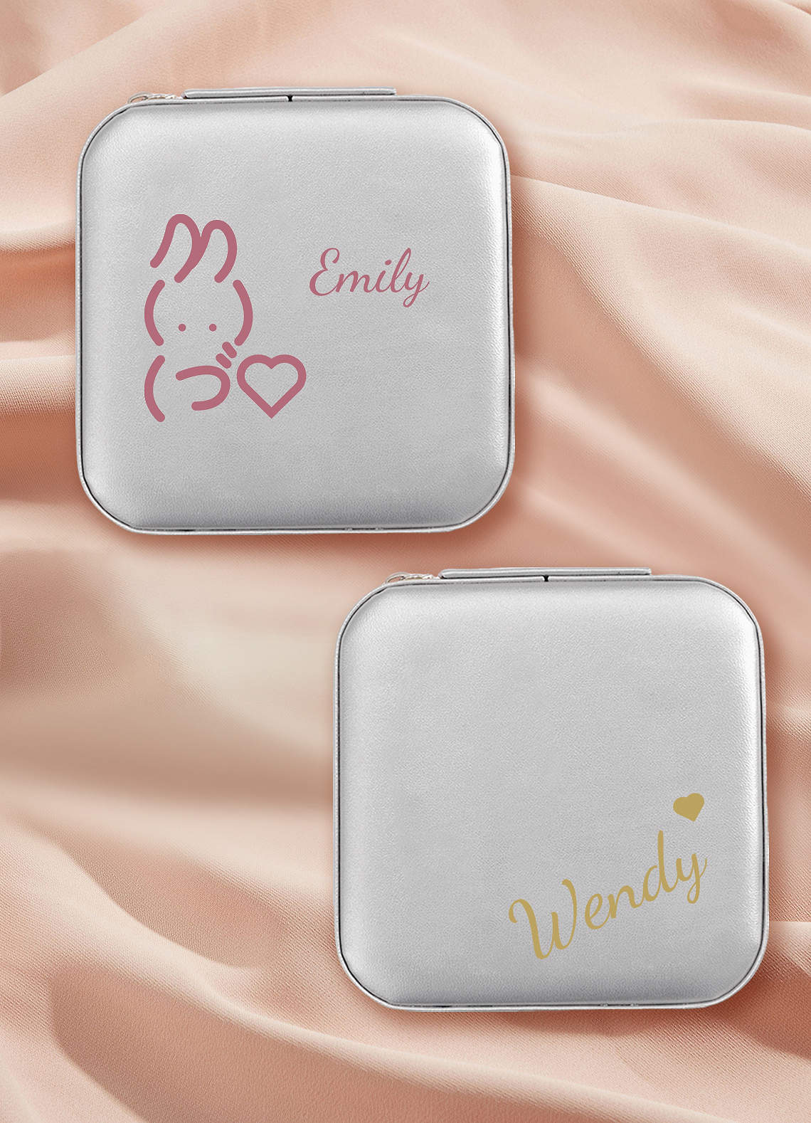 Personalized Jewelry Case — Light Silver — 图 18/62