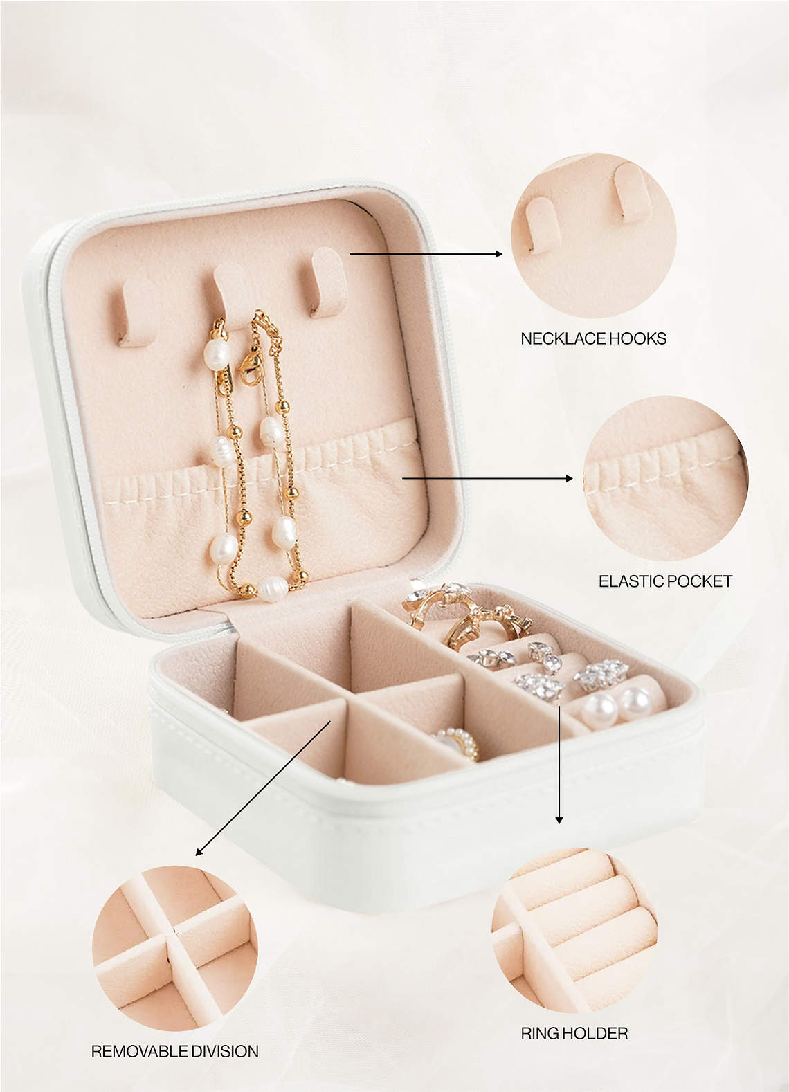 Personalized Jewelry Case — ivory — 图 29/62