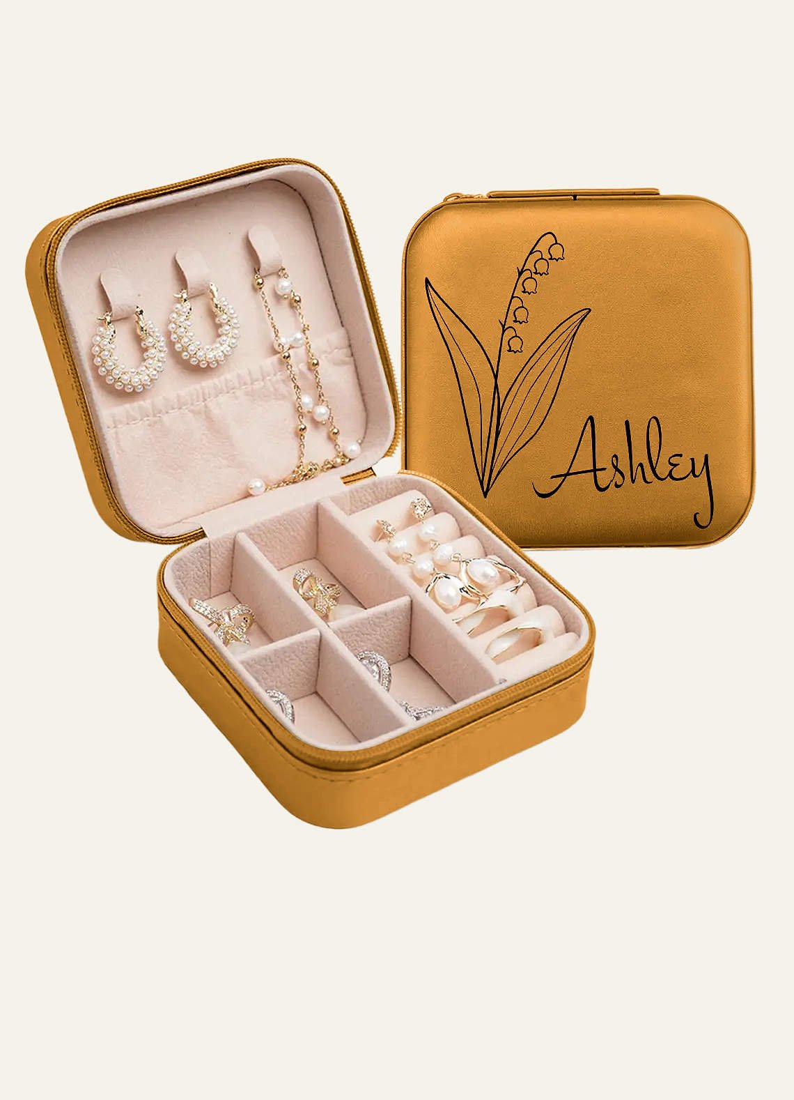 Personalized Jewelry Case — butterscotch — 图 10/62