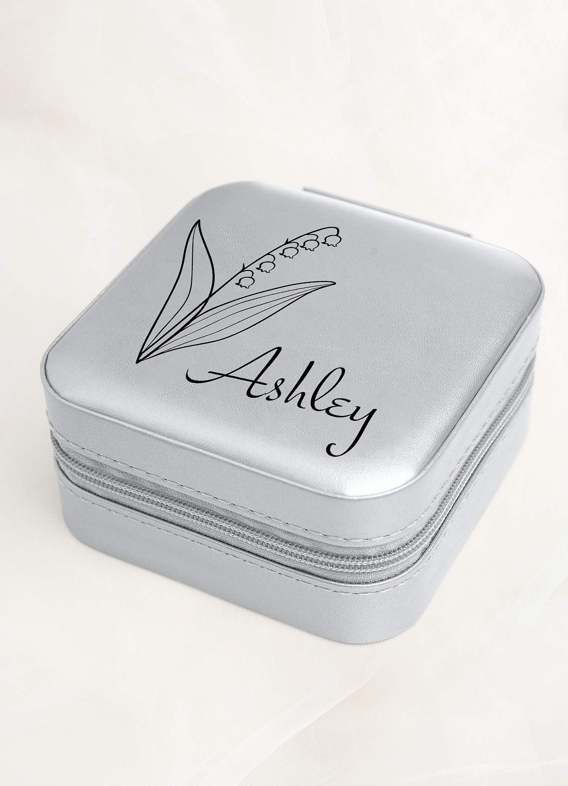 Personalized Jewelry Case — Light Silver — 图 59/62