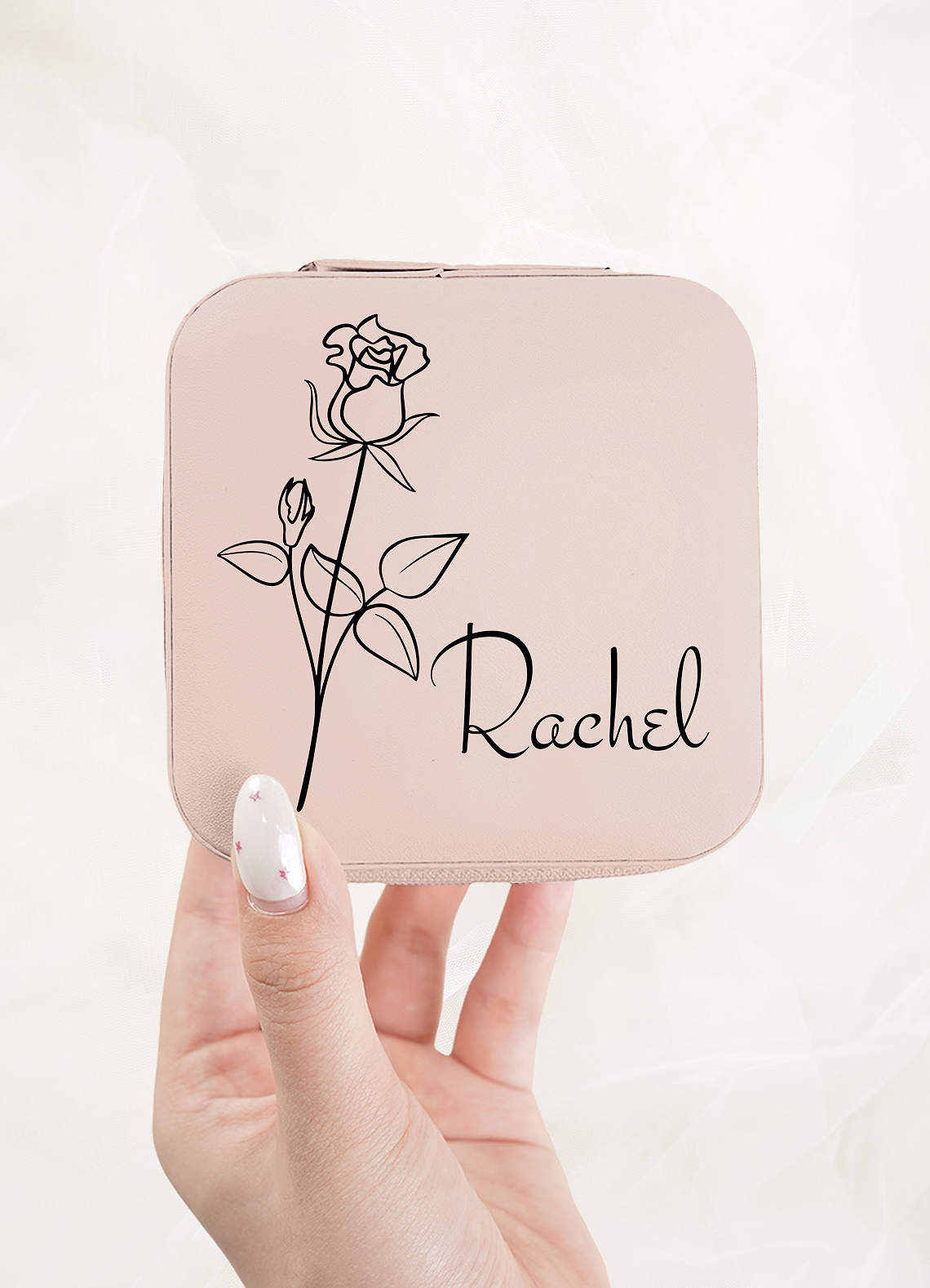 Personalized Jewelry Case — Blushing Pink — 图 44/62