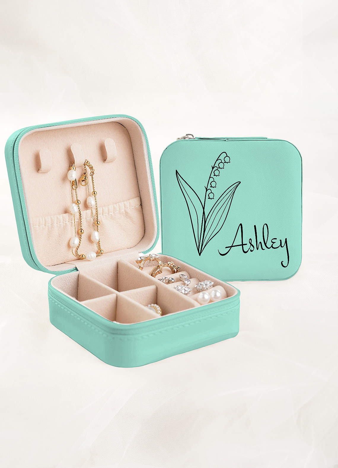 Personalized Jewelry Case — Sea Glass — 图 13/62
