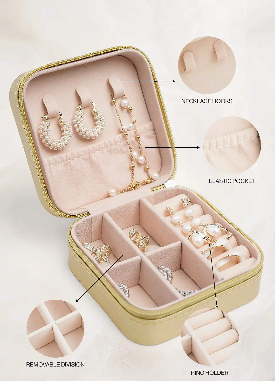 Personalized Jewelry Case — Gold — 图 27/62