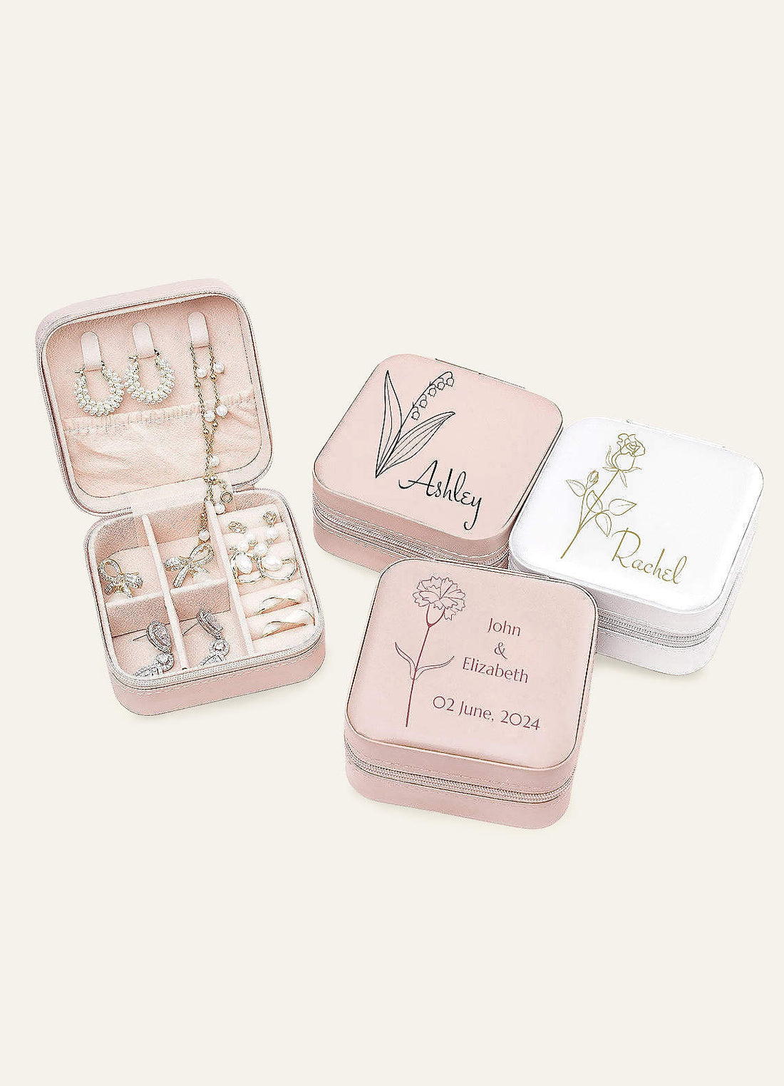 Personalized Jewelry Case — Sea Glass — 图 1/62