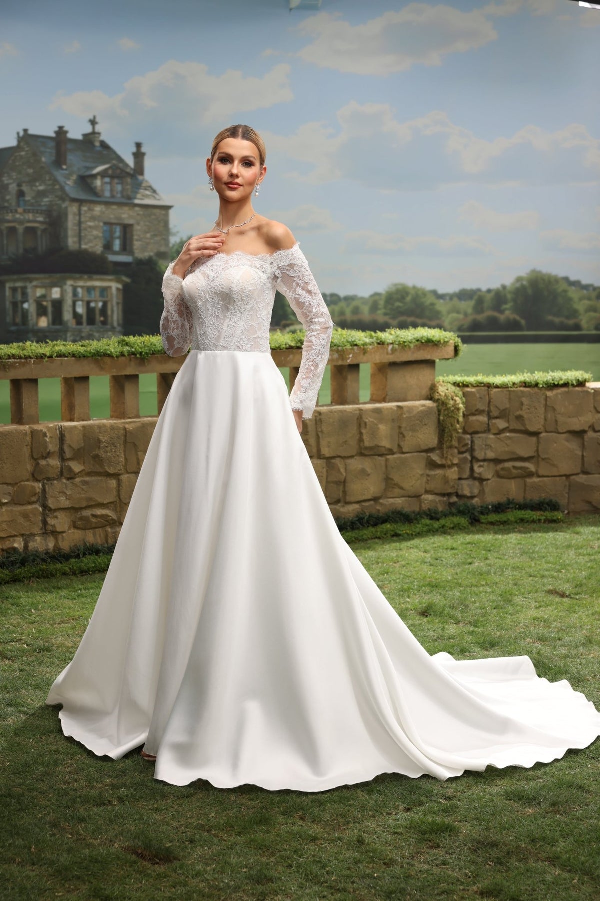 Rosalienne A-Line Off-the-Shoulder Sweetheart wedding dress — design detail 9