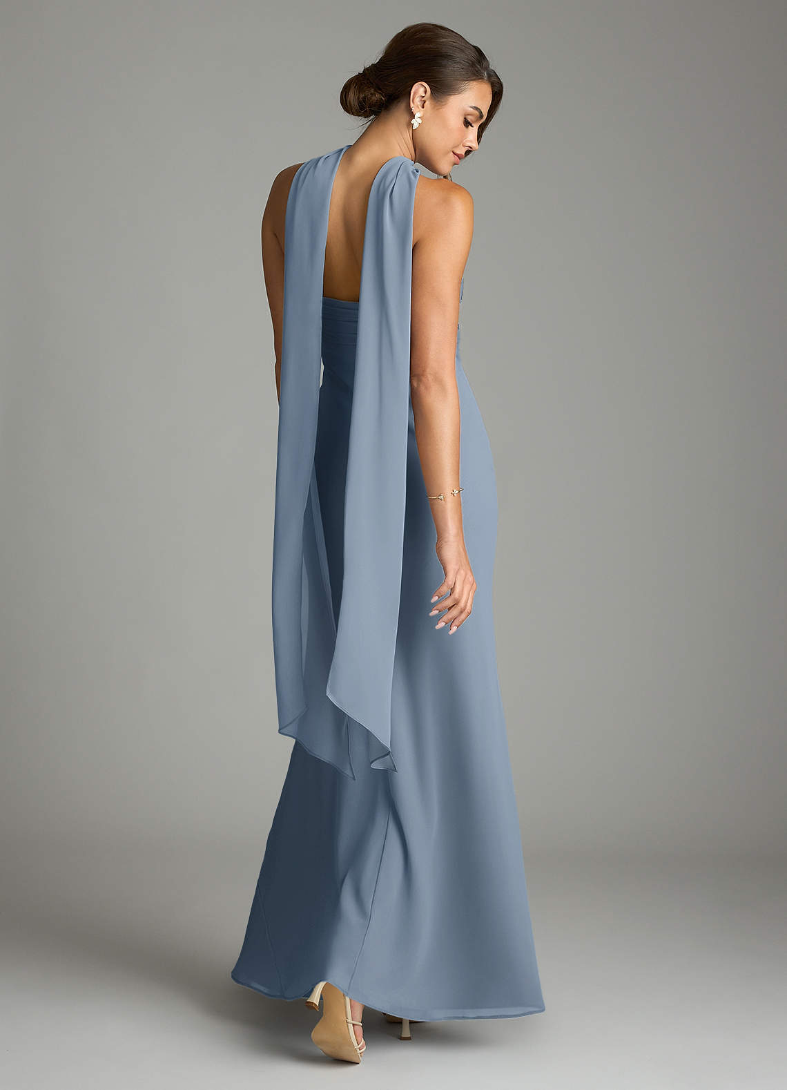Saylor Mermaid Strapless Chiffon Bridesmaid Dress
