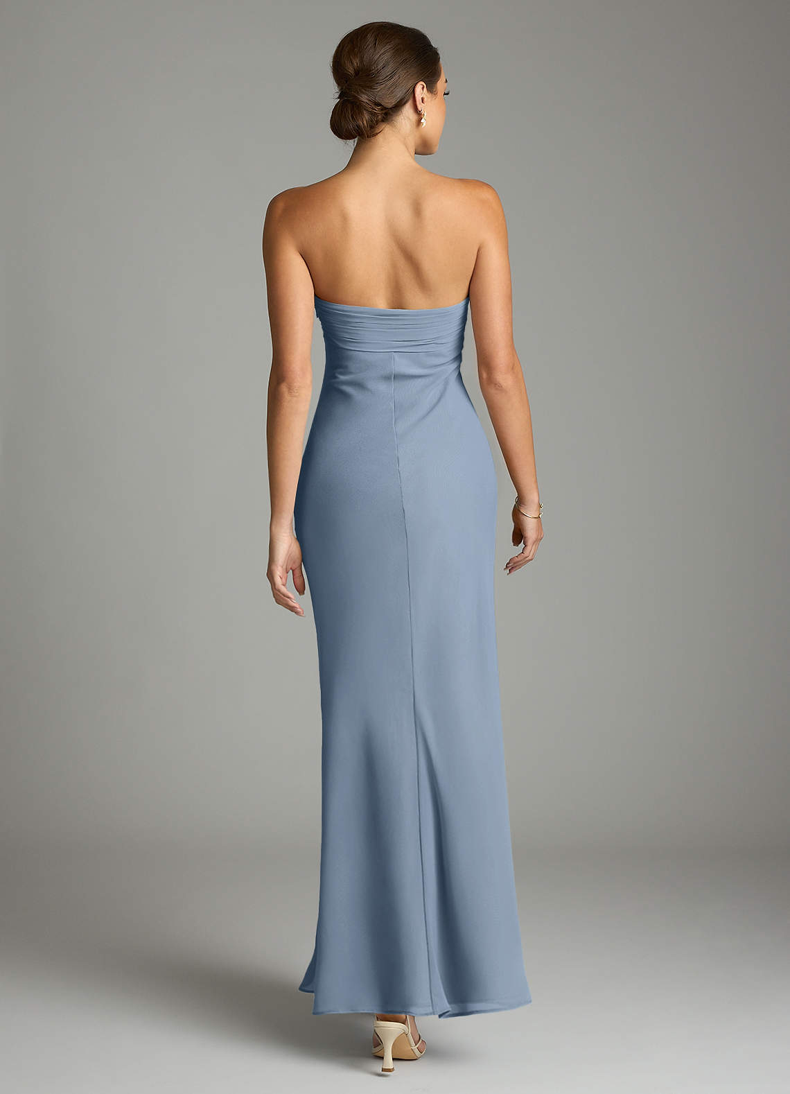 Saylor Mermaid Strapless Chiffon Bridesmaid Dress