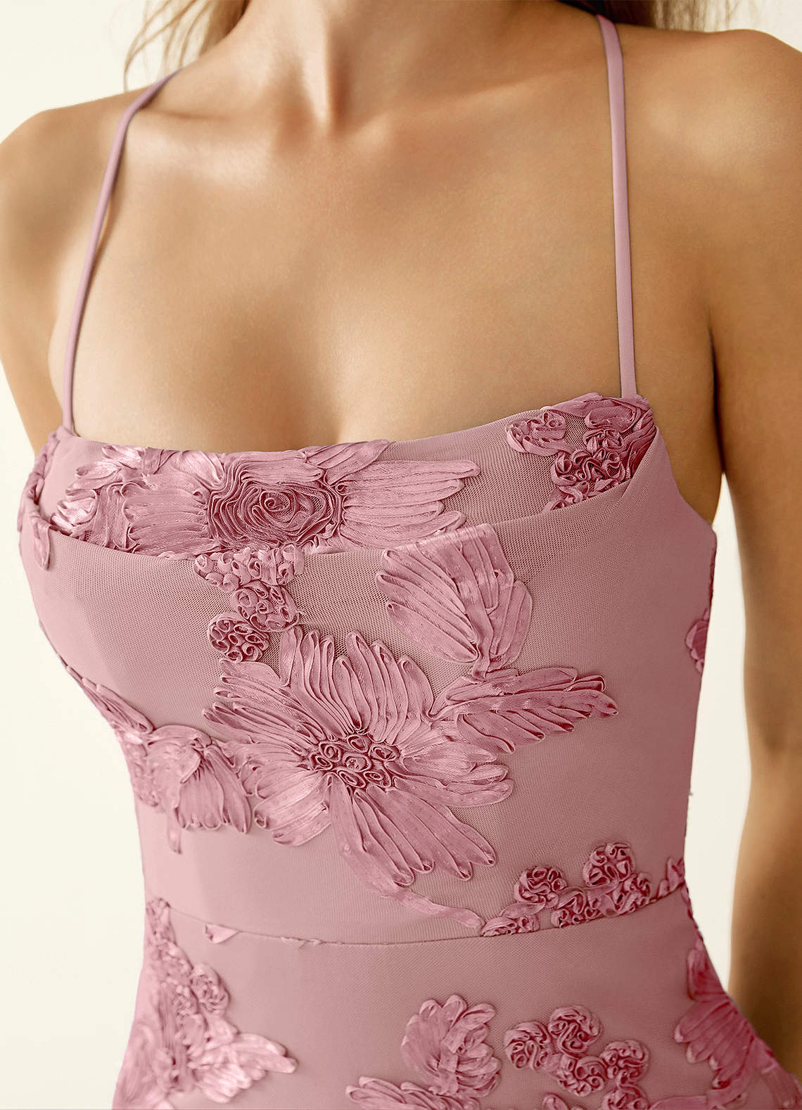 Sollan Bodycon Mini Stretch Lace Prom Dress in Dusty Lilac