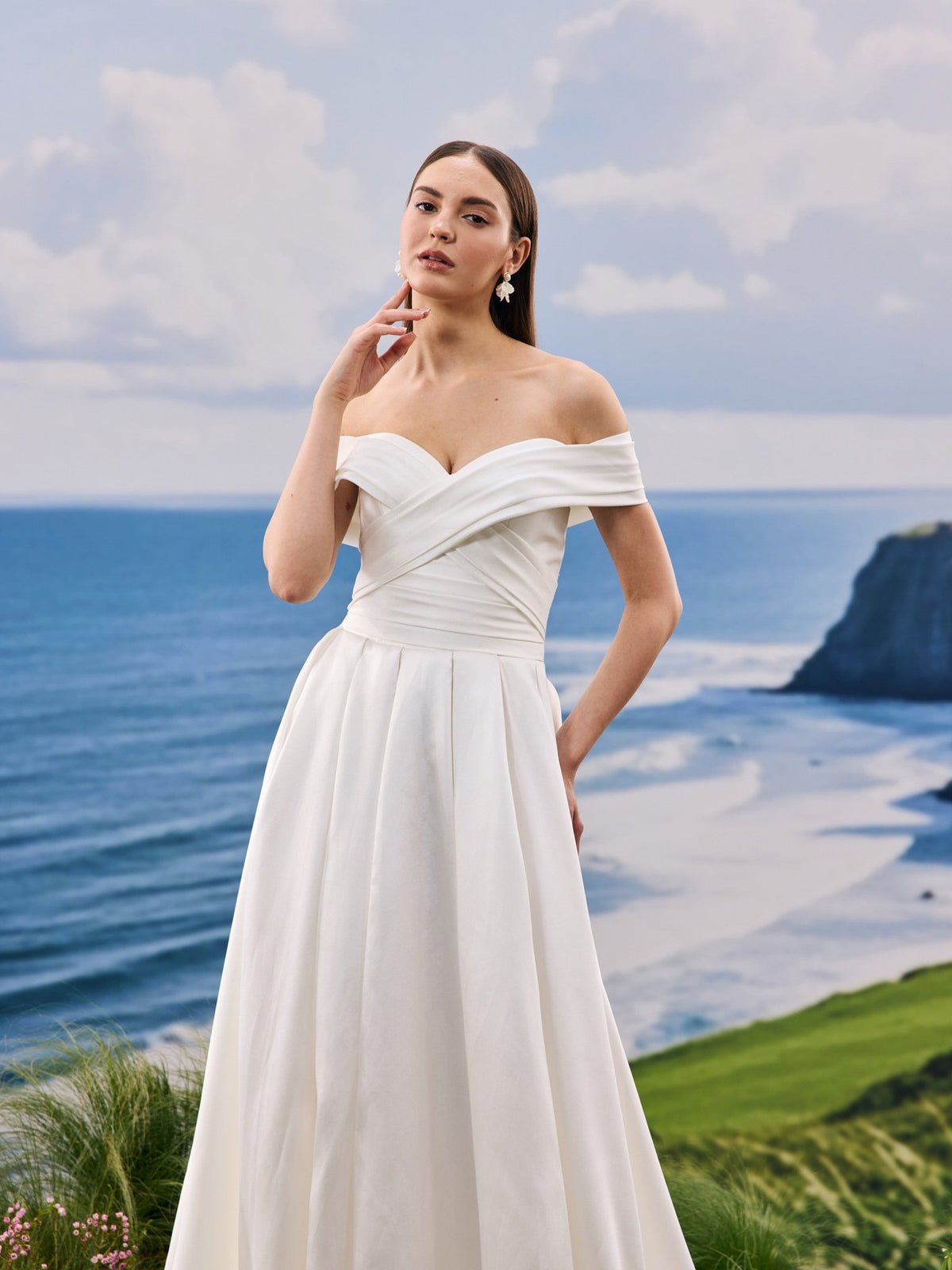Tavelle satin wedding dress - view 7