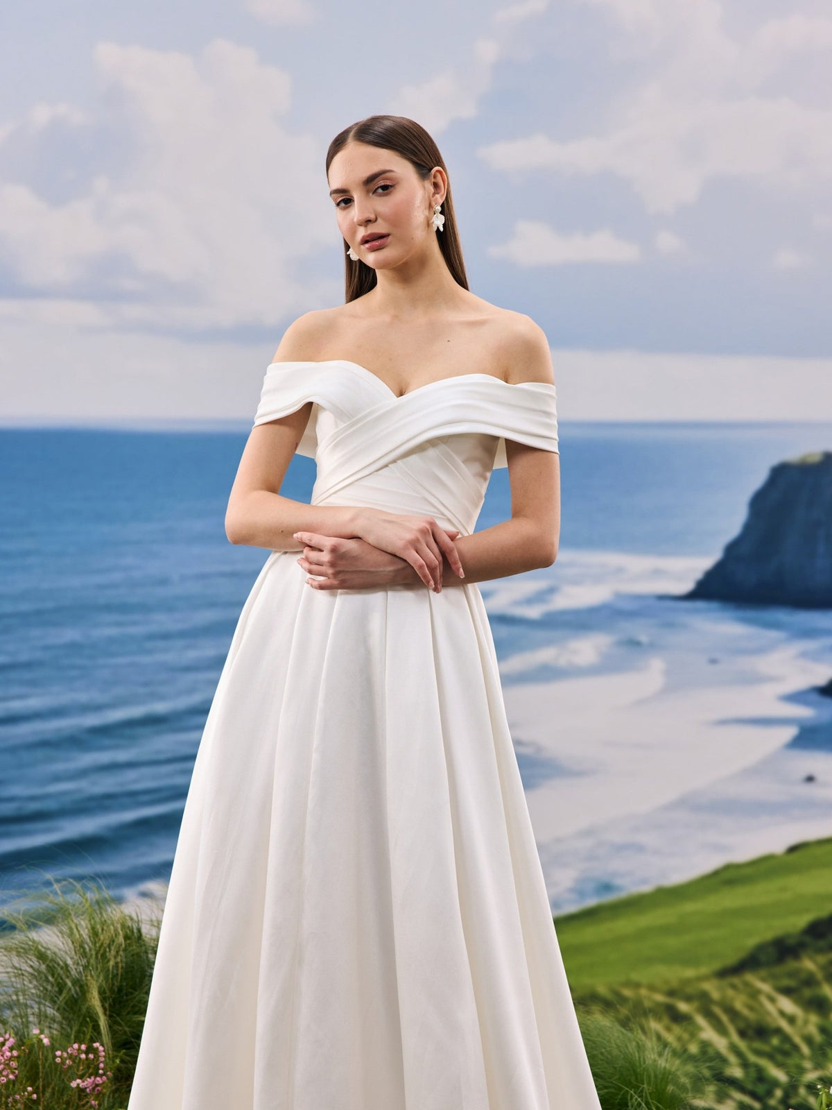 Tavelle satin wedding dress - view 6