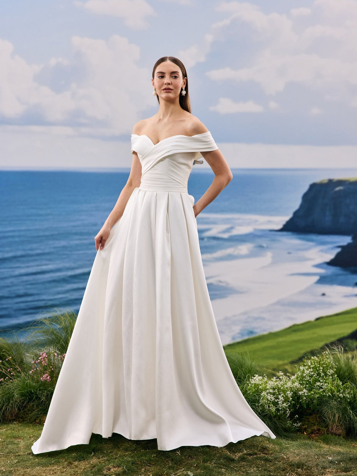 Tavelle satin wedding dress - view 8