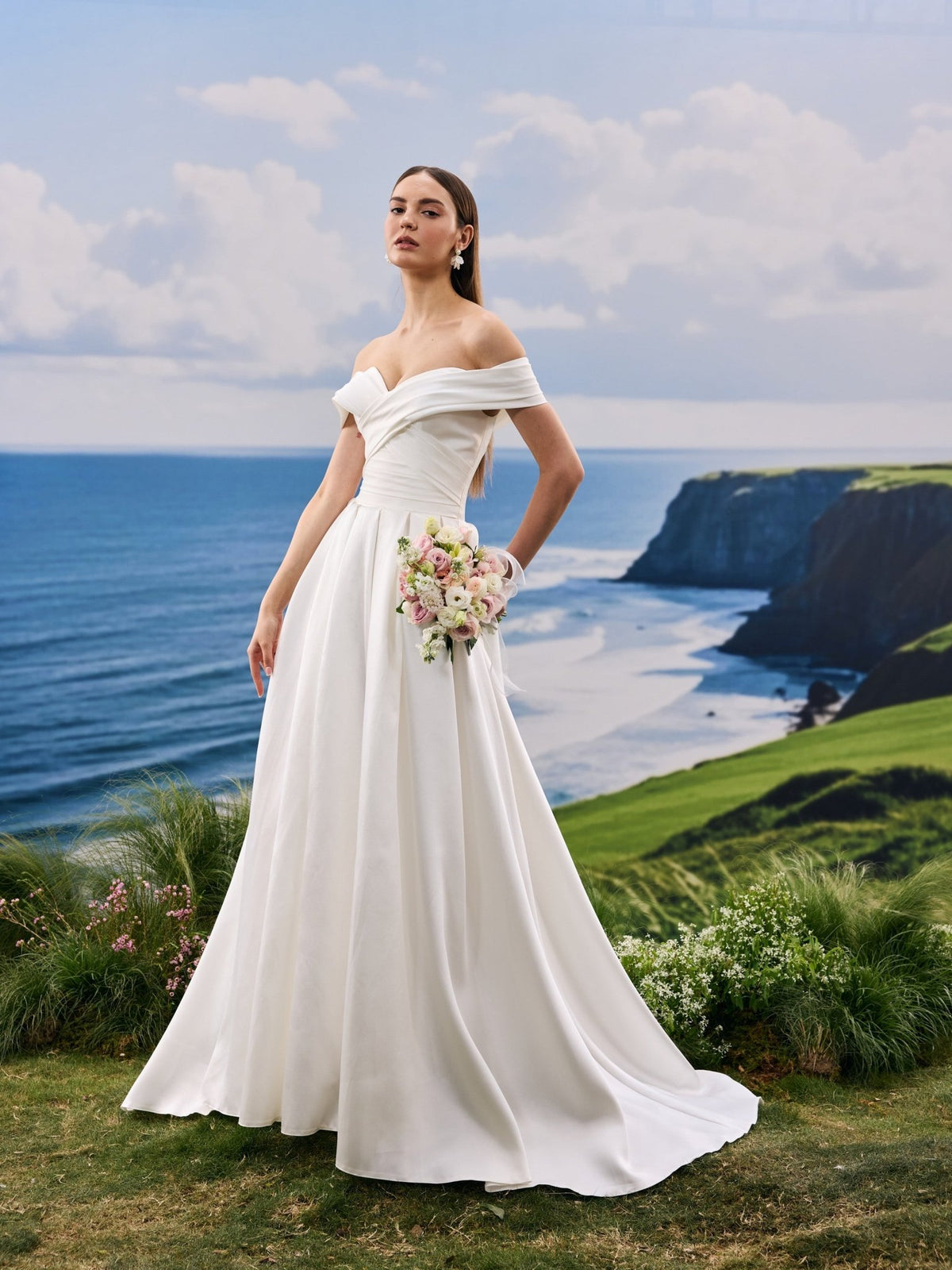 Tavelle satin wedding dress - view 10