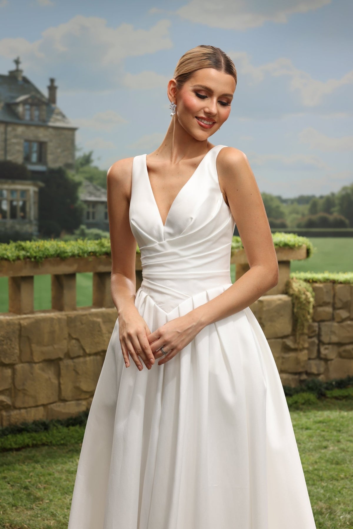 Vela A-Line V-Neck wedding dress — design detail 7