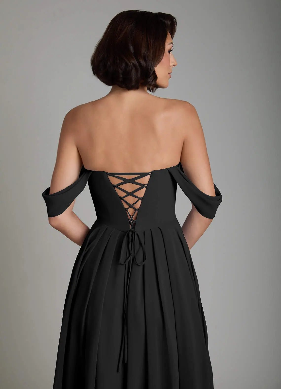 Loisa A-Line Off-the-Shoulder Chiffon Bridesmaid Dress