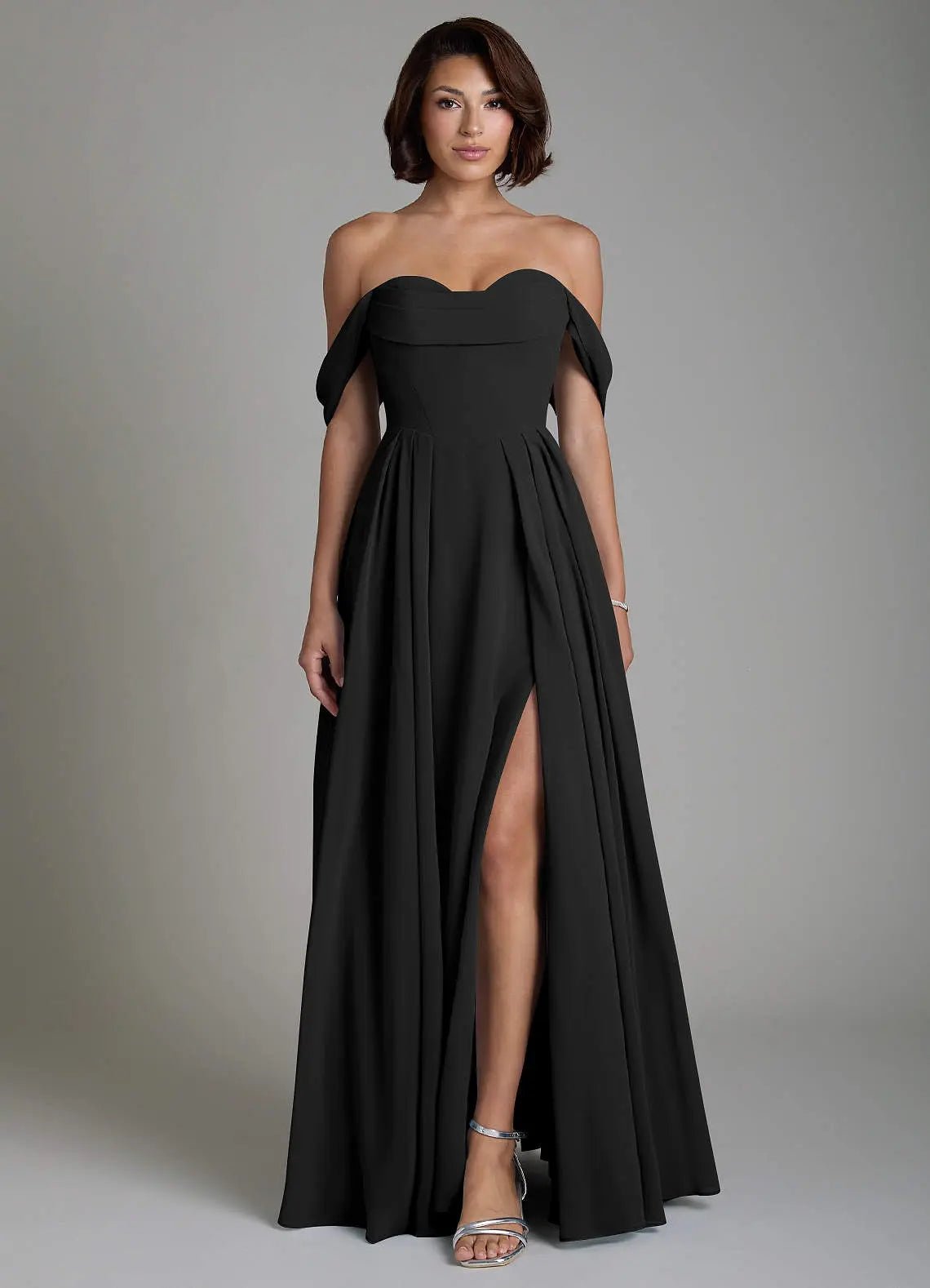 Loisa A-Line Off-the-Shoulder Chiffon Bridesmaid Dress