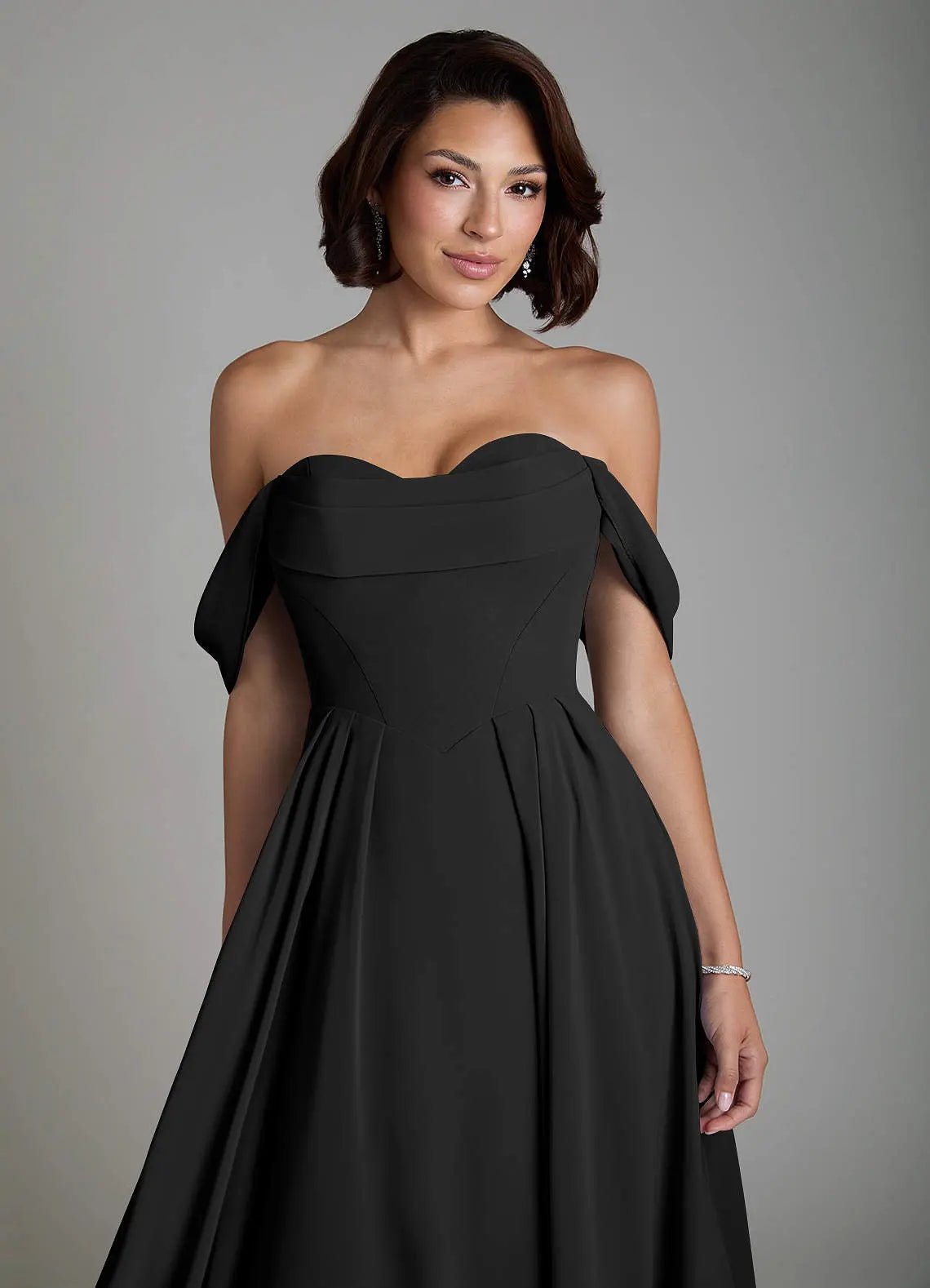 Loisa A-Line Off-the-Shoulder Chiffon Bridesmaid Dress